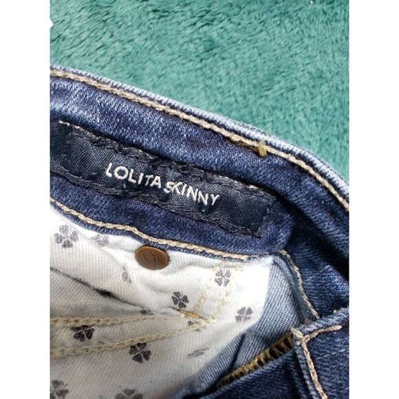 Lucky Brand Jeans Size 10 Womens Blue Stretch Pant Mid Rise Lolita Skinny Ankle - Picture 4 of 15